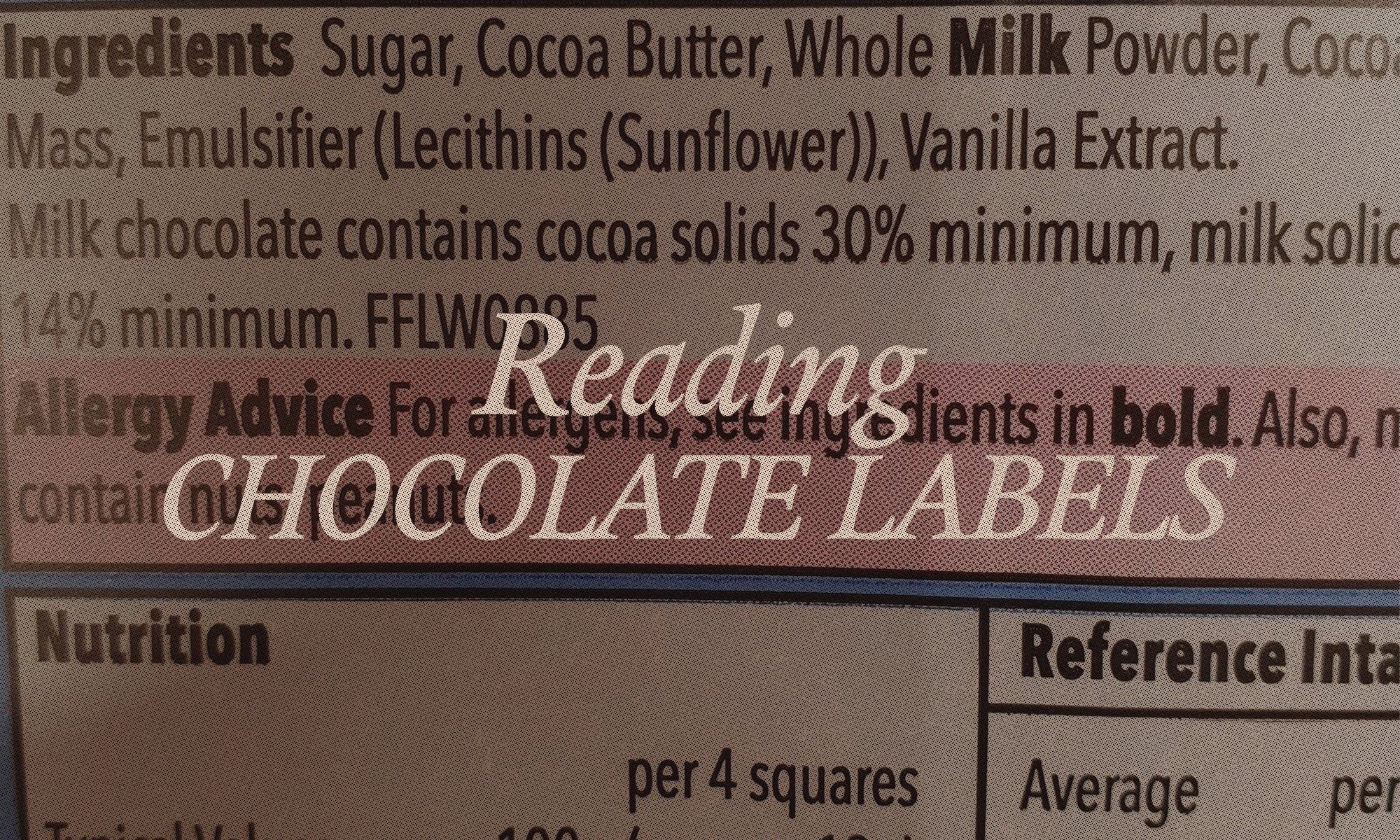 How To Read A Chocolate Label