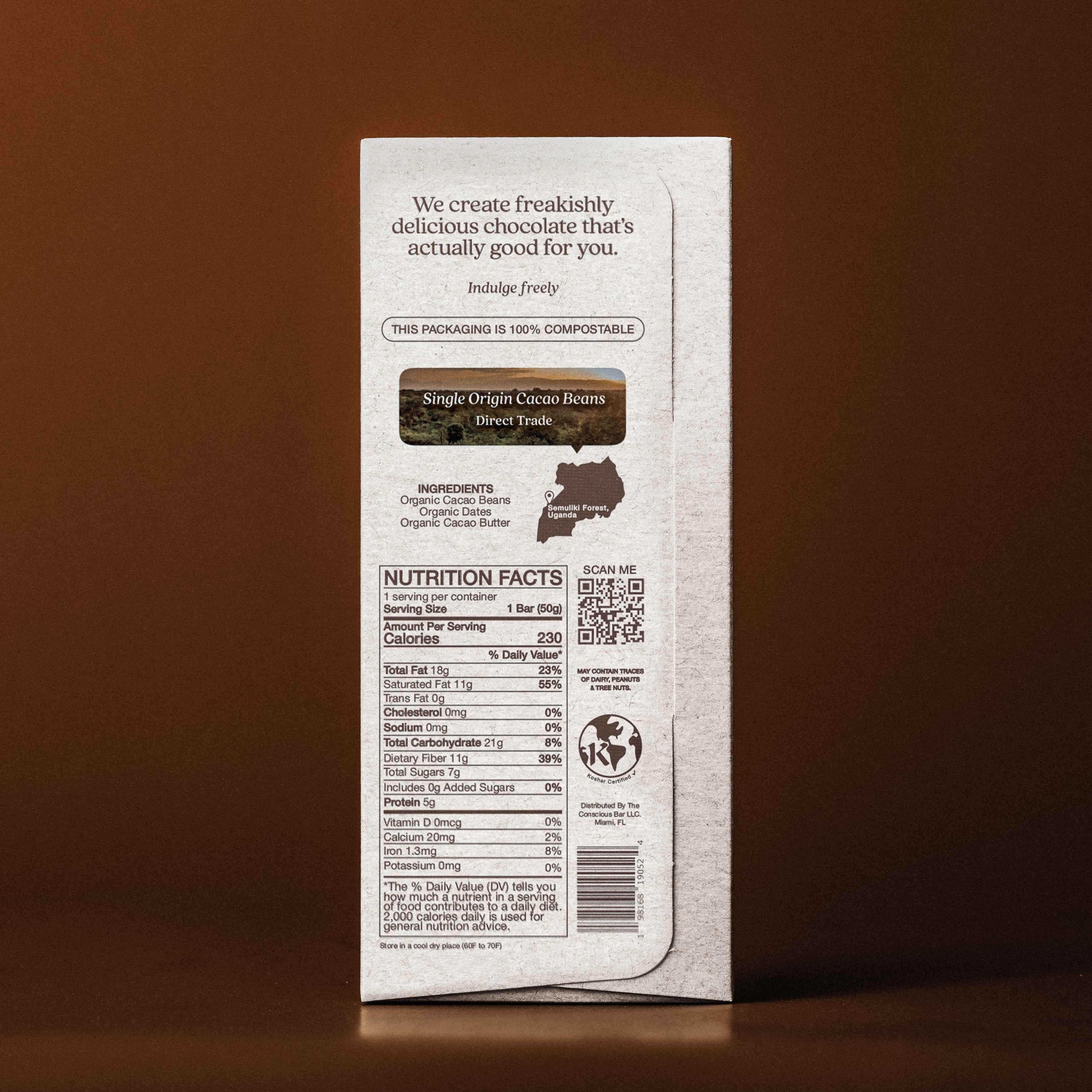 Smooth Dark Chocolate - The Conscious Bar